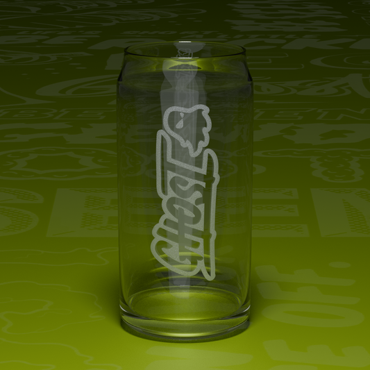 Ghost Engraved Glass Can (Legacy Edition)