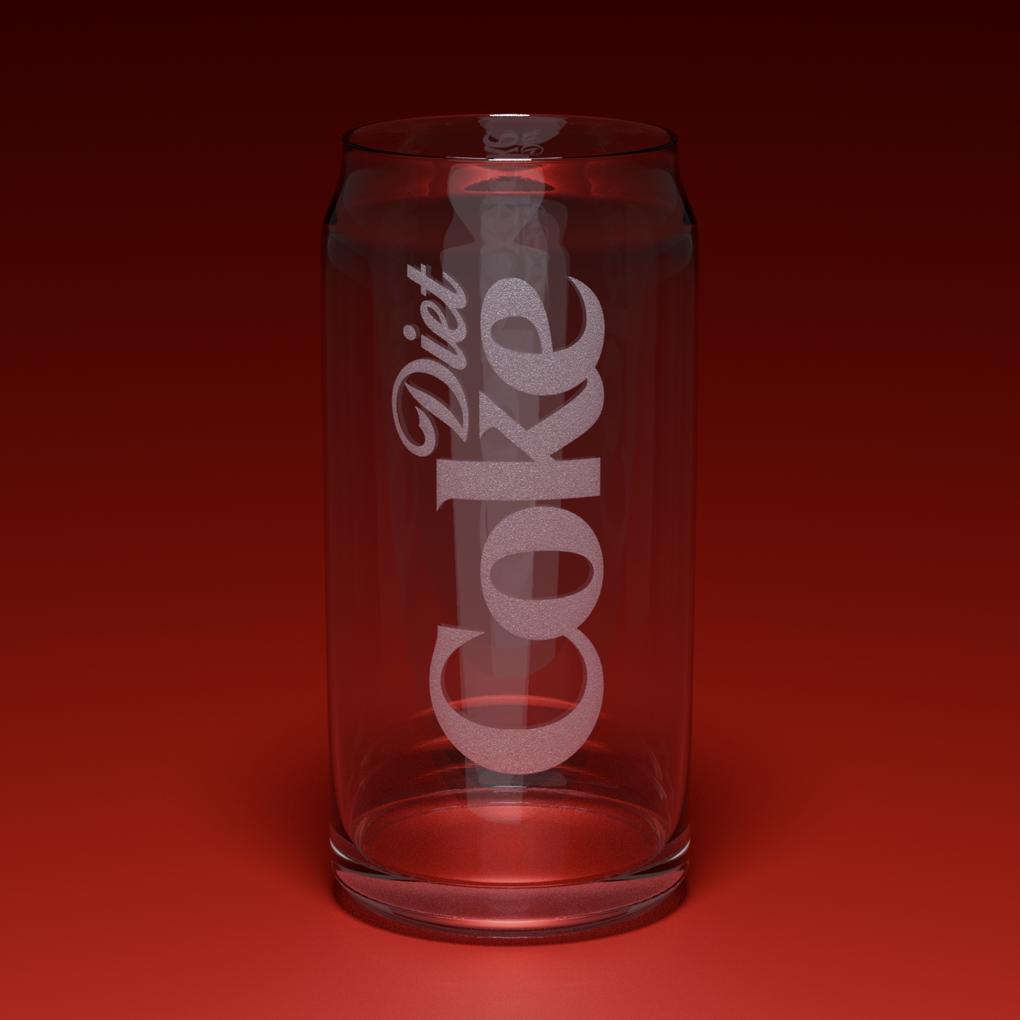 Diet Coke Engraved Glass Can (Legacy Edition)