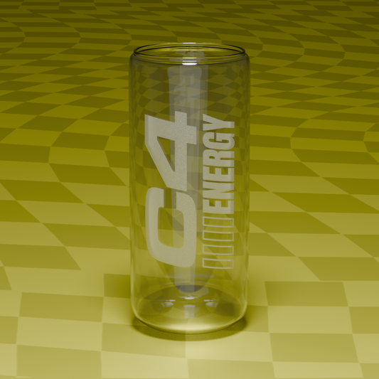 C4 Engraved Glass Can