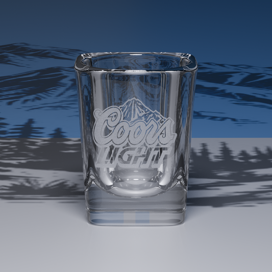 Coors Light Engraved Shot Glass