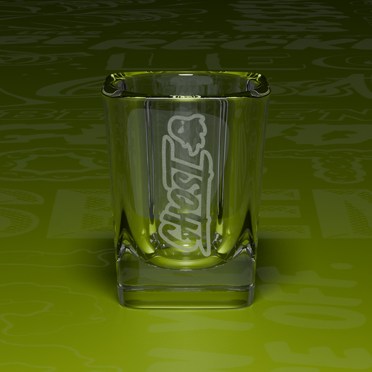 Ghost Engraved Shot Glass