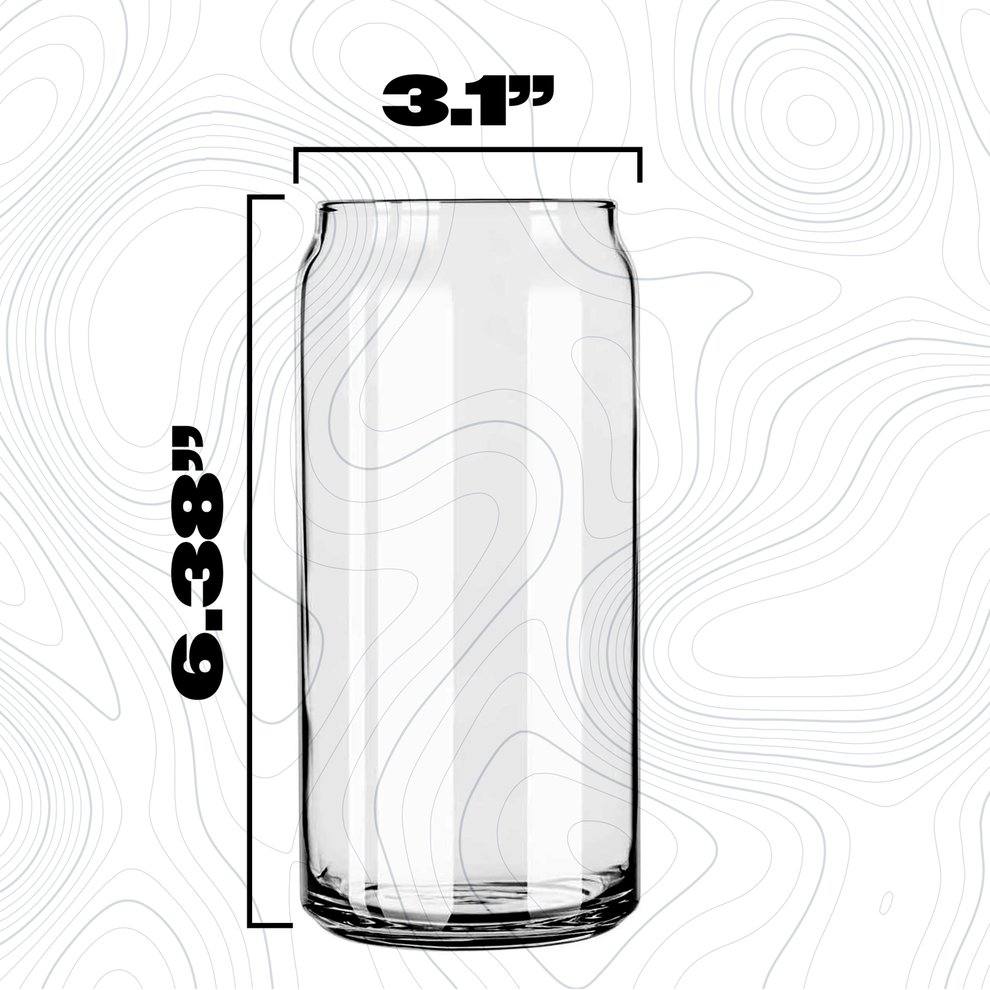 Custom glass beer can engraved with the 'Monster Energy' logo on a green patterned background