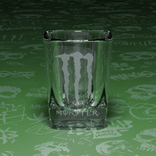 Monster Engraved Shot Glass