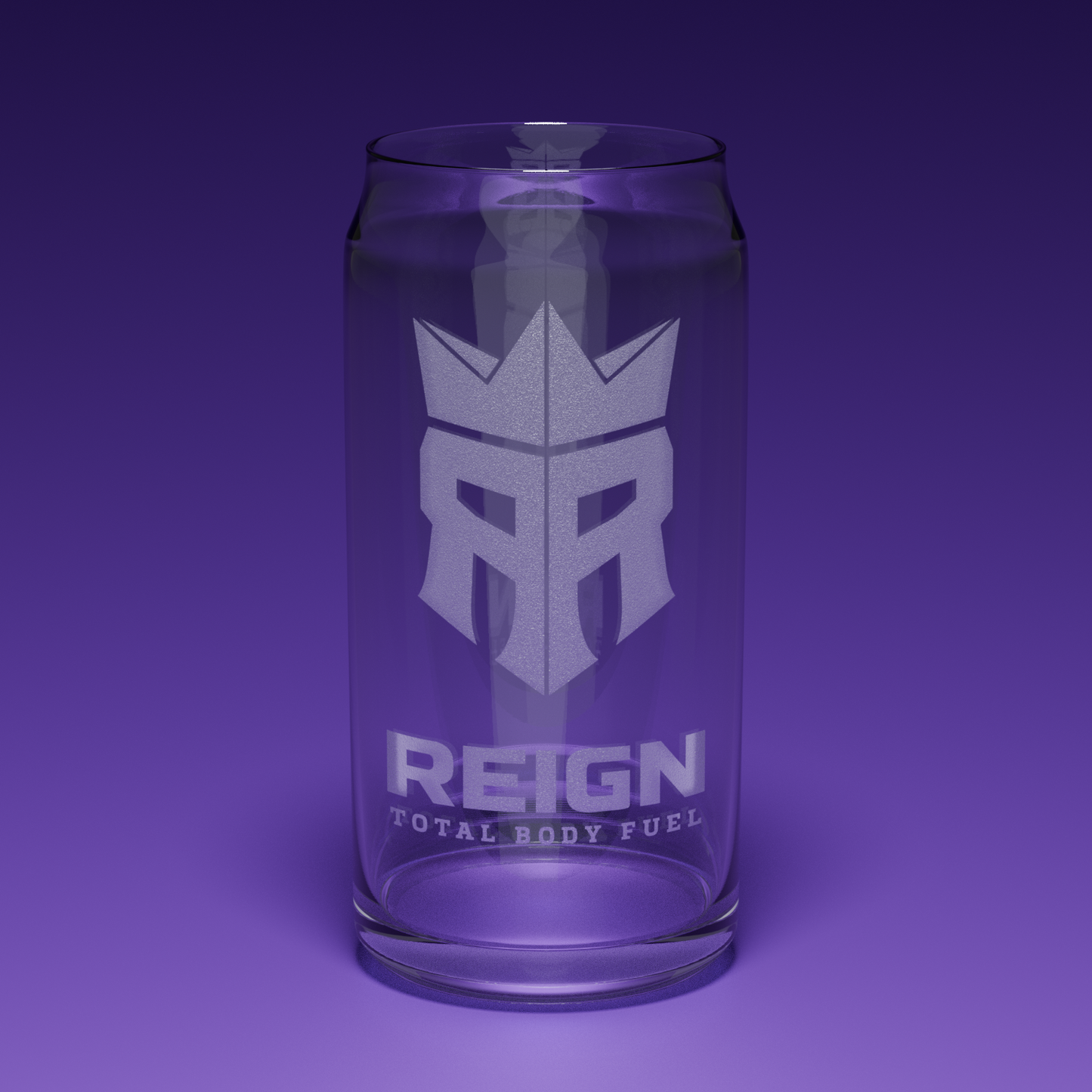 Reign Engraved Glass Can (Legacy Edition)