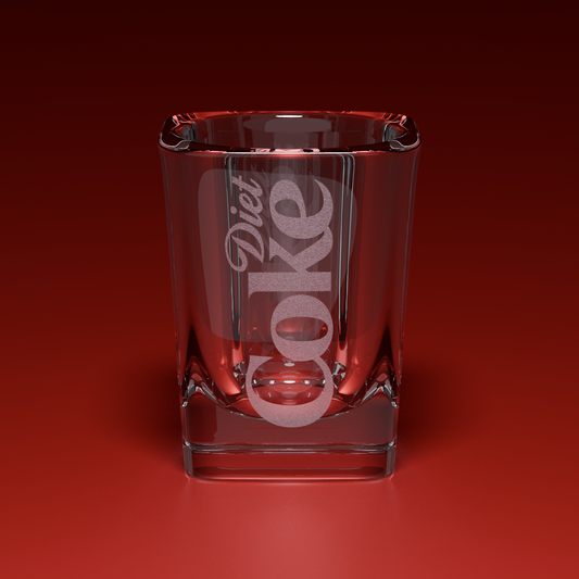 Diet Coke Engraved Shot Glass